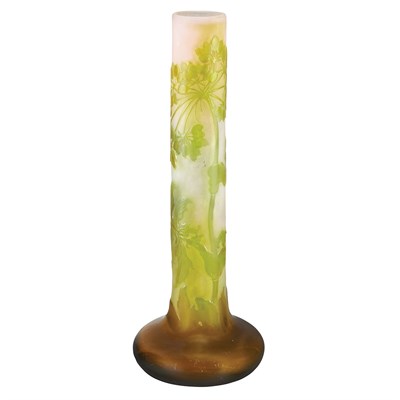 Lot 403 - Galle Acid Etched Cameo Glass Vase Circa 1900...