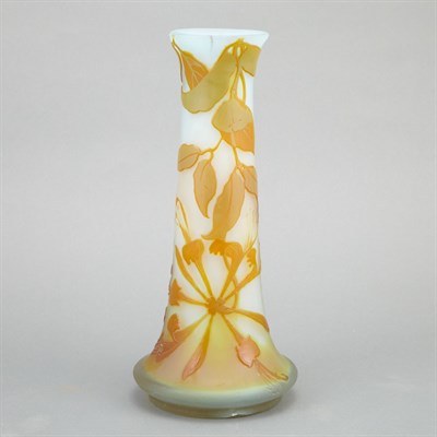 Lot 415 - Galle Acid Etched Cameo Glass Vase Circa 1900...