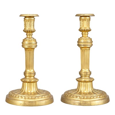Lot 200 - Pair of Louis XVI Style Gilt-Bronze...