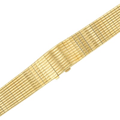 Lot 1 - Gold Bracelet-Watch, Patek Philippe