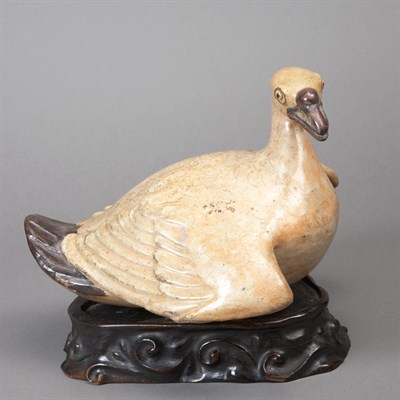 Lot 407 - Asian Ceramic Figure of a Duck Height 9 1/2...