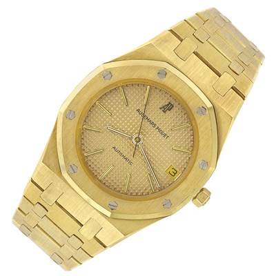 Lot 27 - Gentleman's Gold 'Royal Oak' Wristwatch, Audemars Piguet
