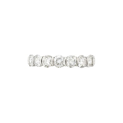 Lot 75 - Platinum and Diamond Band Ring, Tiffany & Co.