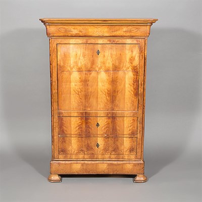 Lot 471 - Biedermeier Stained Fruitwood Secretaire a...
