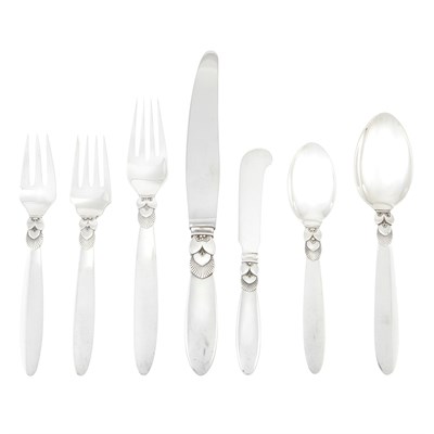 Lot 277 - Georg Jensen Sterling Silver Flatware Service...
