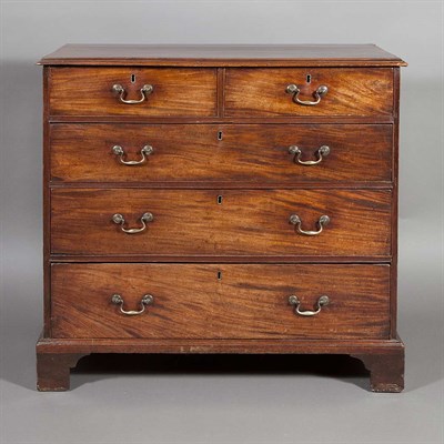 Lot 279 - George III Mahogany Chest of Drawers Last...