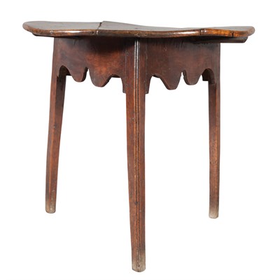 Lot 371 - English Elmwood Cricket Table 18th/19th...