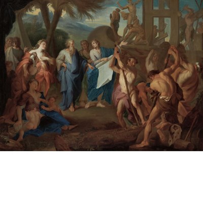 Lot 28 - Nicolas Bertin French, 1668-1736 The Building...
