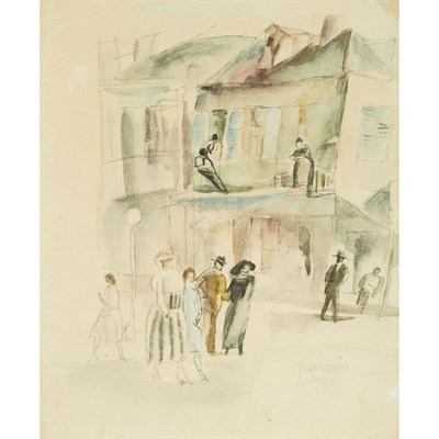 Lot 67 - Jules Pascin French, 1885-1930 Cuban Street...