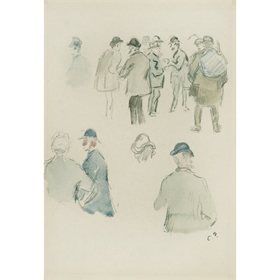 Lot 17 - Camille Pissarro French, 1830-1903 Study of...