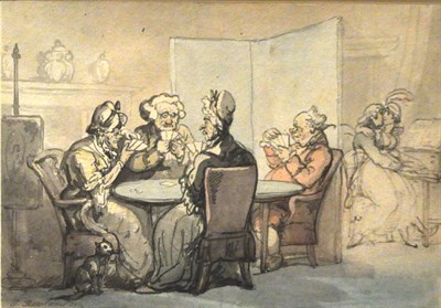Lot 22 - Thomas Rowlandson British, 1756-1827 A Game of...