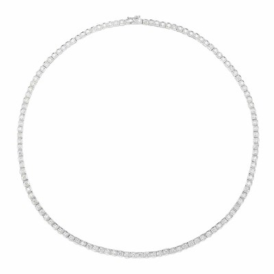 Lot 118 - Platinum and Diamond Necklace