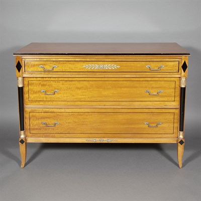 Lot 544 - Biedermeier Style Part Ebonized Fruitwood...