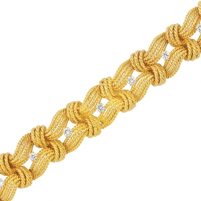 Lot 298 - Gold and Diamond Bracelet, Van Cleef & Arpels, France