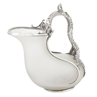 Lot 241 - Early Victorian Silver Mounted Frosted Glass...