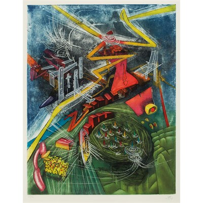 Lot 85 - Roberto Matta PYROCENTRE (F. 267) Color...