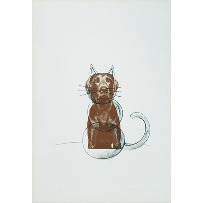 Lot 197 - William Wegman (b. 1943) DOG AND CAT Color...
