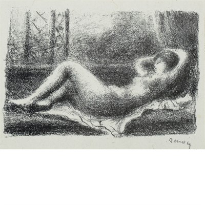 Lot 160 - Pierre-Auguste Renoir (1841-1919) ODALISQUE...
