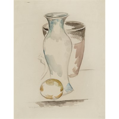Lot 78 - Max Weber American, 1881-1961 African Vase and...