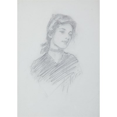 Lot 75 - Irving Ramsey Wiles American, 1861-1948...