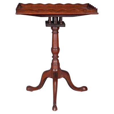 Lot 203 - Chippendale Mahogany Tilt-Top Table 18th...