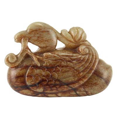 Lot 66 - Chinese Jade Duck 17th Century or later The...
