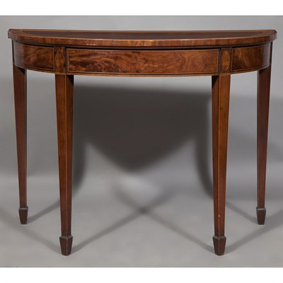 Lot 156A - George III Inlaid Satinwood, Rosewood and...