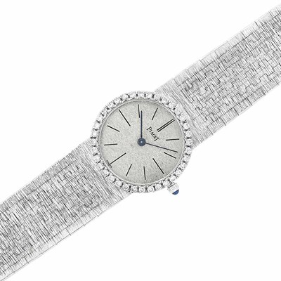 Lot 57 - Lady's White Gold and Diamond Wristwatch, Piaget