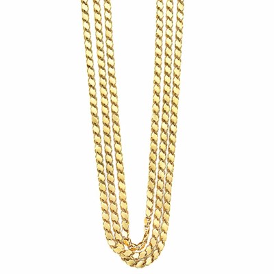 Lot 21 - Long High-Karat Gold Chain Necklace