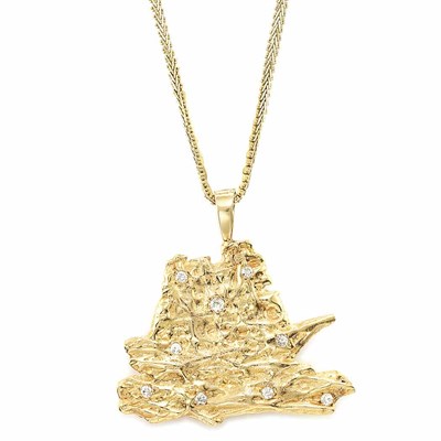 Lot 341 - Gold and Diamond Pendant with Gold Chain Necklace