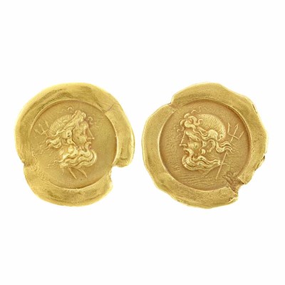 Lot 277 - Pair of Gold Earclips, Barry Kieselstein-Cord