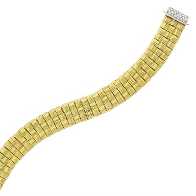 Lot 47 - Reversible Gold and Diamond Bracelet, Roberto Coin