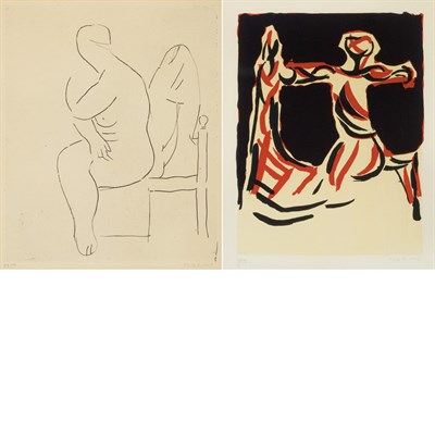Lot 78 - Marino Marini (1901-1980) IL RIPOSO; CAVALIERE...