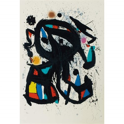 Lot 98 - Joan Miró L'ETUDIANT (M. 1022) Color...