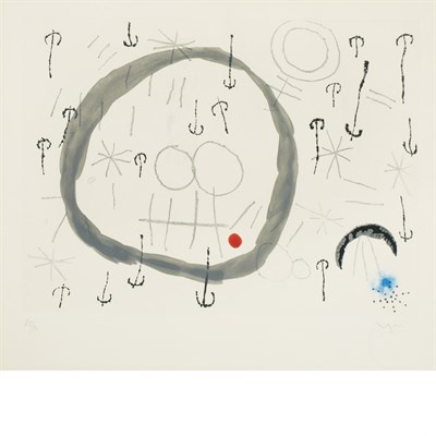 Lot 89 - Joan Miró GIBOULEES (DUPIN 282) Color...