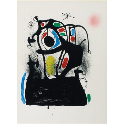 Lot 90 - Joan Miró LE MAGNETISEUR--FOND BLANC (M. 533)...