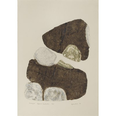 Lot 55 - Yves Gaucher (1934-2000) ASAGAO Color etching...