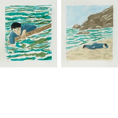 Lot 17 - Richard Bosman (b. 1944) ADRIFT; ASHORE Color...