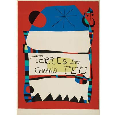 Lot 87 - Joan Miró TERRES DE GRAND FEU (MOURLOT 152)...