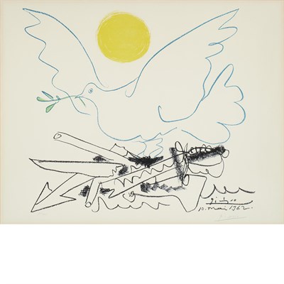 Lot 139 - After Pablo Picasso DOVE OF PEACE Color offset...