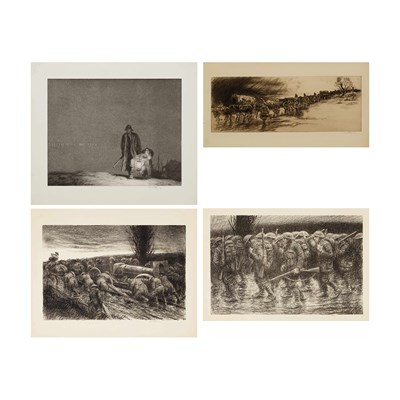 Lot 47 - Kerr Eby (1889-1946) ARTILLERY TRAIN; STUCK;...