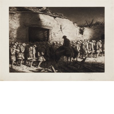 Lot 48 - Kerr Eby THE NIGHT MARCH; INFANTRY,...