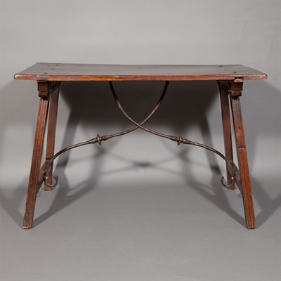 Lot 231 - Spanish Walnut Folding Table The rectangular...