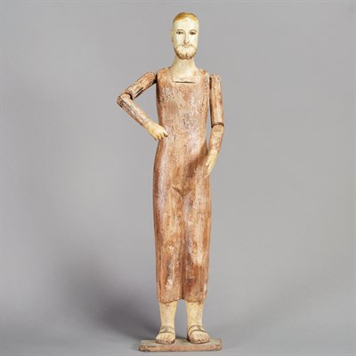 Lot 278 - Filipino Painted and Decorated Wood Santos...