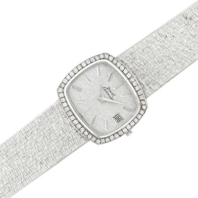 Lot 99 - Gentleman's White Gold and Diamond Wristwatch, Piaget