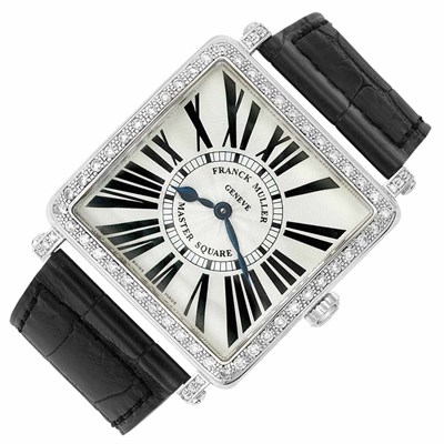 Lot 254 - Stainless Steel and Diamond 'Master Square' Wristwatch, Franck Muller