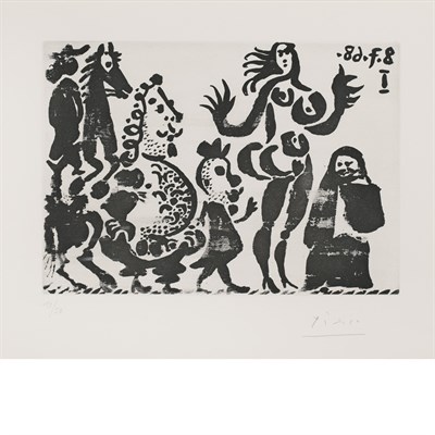 Lot 127 - Pablo Picasso CELESTINE, MAJA ET GROTESQUES (B....