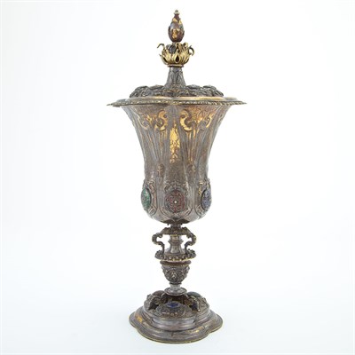 Lot 248 - Continental Baroque Style Silver Covered Cup...