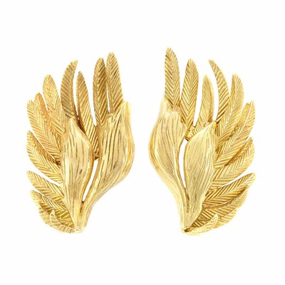 Lot 274 - Pair of Gold Earclips