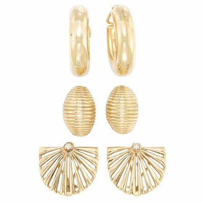 Lot 360 - Group of Gold Jewelry